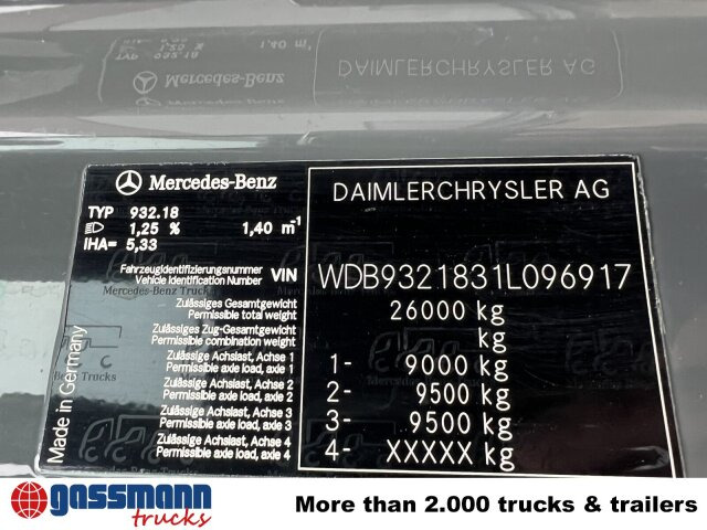 Mercedes-Benz Actros 3346 AK 6x6 - Kamion sa golom šasijom i zatvorenom kabinom: slika 3 Mercedes-Benz Actros 3346 AK 6x6 - Kamion sa golom šasijom i zatvorenom kabinom: slika 3