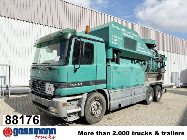 Mercedes-Benz Actros 3348 6x4, V8, Kroll Saug-/Spülwagen ca. - Autočistilica: slika 1 Mercedes-Benz Actros 3348 6x4, V8, Kroll Saug-/Spülwagen ca. - Autočistilica: slika 1