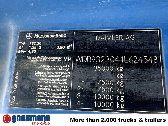 Mercedes-Benz Actros MP 3, 3241/8x4, Alukipper Bordmatik, - Istovarivač: slika 5 Mercedes-Benz Actros MP 3, 3241/8x4, Alukipper Bordmatik, - Istovarivač: slika 5