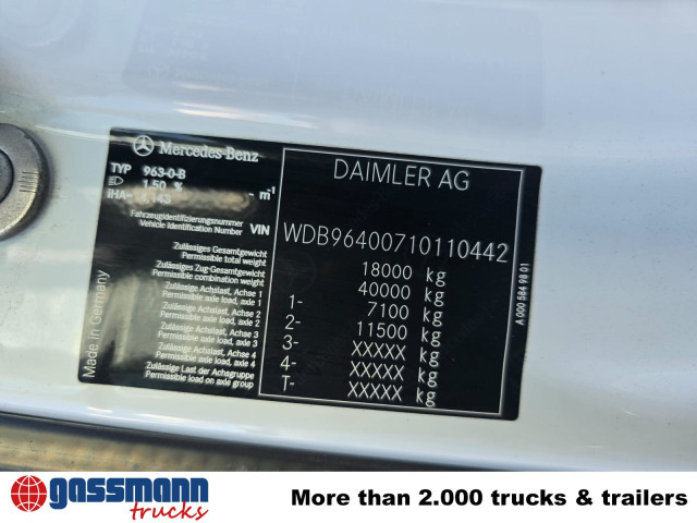 Mercedes-Benz Arocs 1827/30 A 4x4, mehrfach vorhanden! - Kamion sa golom šasijom i zatvorenom kabinom: slika 4 Mercedes-Benz Arocs 1827/30 A 4x4, mehrfach vorhanden! - Kamion sa golom šasijom i zatvorenom kabinom: slika 4