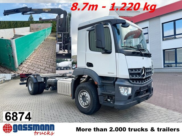 Mercedes-Benz Arocs 1840 L 4x2, Kran Palfinger PK12001L, - Kamion sa tovarnim sandukom, Kamion sa dizalicom: slika 1 Mercedes-Benz Arocs 1840 L 4x2, Kran Palfinger PK12001L, - Kamion sa tovarnim sandukom, Kamion sa dizalicom: slika 1
