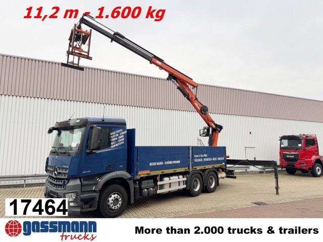 Mercedes-Benz Arocs 2642 6x4 mit Heckkran Atlas AK 186.3 V-2 - Kamion sa tovarnim sandukom, Kamion sa dizalicom: slika 1 Mercedes-Benz Arocs 2642 6x4 mit Heckkran Atlas AK 186.3 V-2 - Kamion sa tovarnim sandukom, Kamion sa dizalicom: slika 1