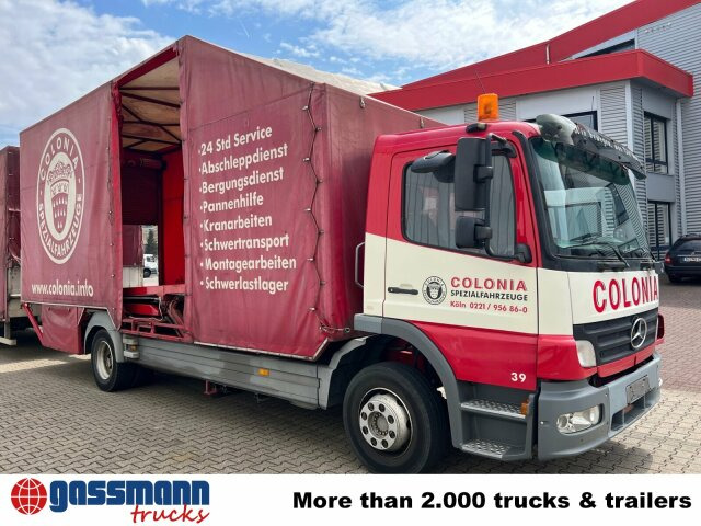 Kamion sa ceradom Mercedes-Benz Atego 1223 L 4x2, Kompl. Zug, Lift- &: slika 11