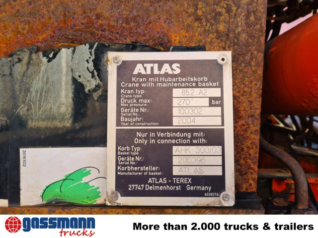 Mercedes-Benz Atego 1823 AK 4x4 mit Kran Atlas 85.2, Funk, - Istovarivač, Kamion sa dizalicom: slika 5 Mercedes-Benz Atego 1823 AK 4x4 mit Kran Atlas 85.2, Funk, - Istovarivač, Kamion sa dizalicom: slika 5