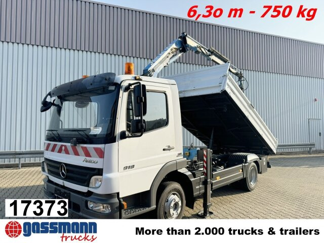 Mercedes-Benz Atego 818 K 4x2 mit Kran Atlas AK 50.1-A2 - Istovarivač, Kamion sa dizalicom: slika 1 Mercedes-Benz Atego 818 K 4x2 mit Kran Atlas AK 50.1-A2 - Istovarivač, Kamion sa dizalicom: slika 1