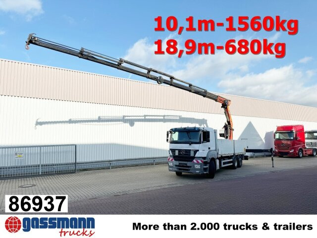 Mercedes-Benz Axor 2536/43 L 6x2 mit Heckkran Palfinger PK - Kamion sa tovarnim sandukom, Kamion sa dizalicom: slika 1 Mercedes-Benz Axor 2536/43 L 6x2 mit Heckkran Palfinger PK - Kamion sa tovarnim sandukom, Kamion sa dizalicom: slika 1