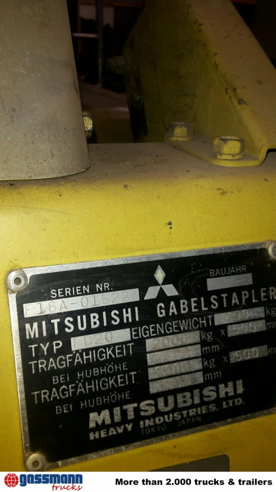 Mitsubishi FD20 - Dizel viljuškar: slika 2 Mitsubishi FD20 - Dizel viljuškar: slika 2