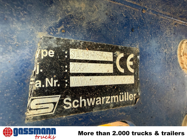 Schwarzmüller HKS 3/E-S1, Liftachse, Stahlmulde, ca. 25m³ - Poluprikolica istovarivača: slika 2 Schwarzmüller HKS 3/E-S1, Liftachse, Stahlmulde, ca. 25m³ - Poluprikolica istovarivača: slika 2