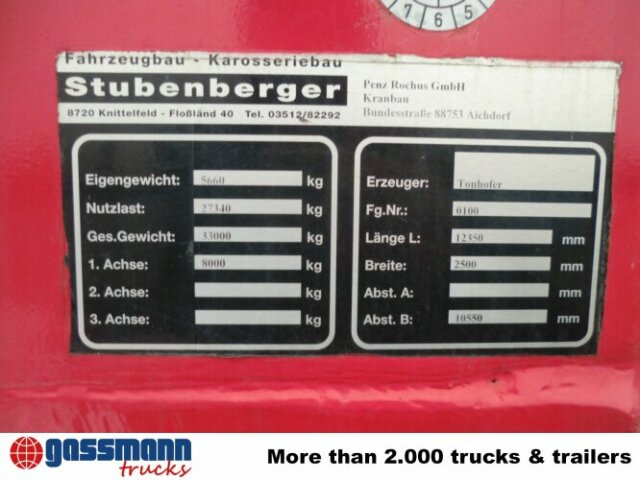 TONHOFER DL1 Plattform-Auflieger - Plato poluprikolica: slika 3 TONHOFER DL1 Plattform-Auflieger - Plato poluprikolica: slika 3