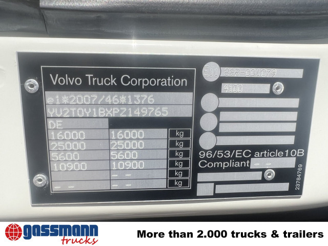 Volvo FL 280 4x4, Nebenantrieb - Kamion sa golom šasijom i zatvorenom kabinom: slika 4 Volvo FL 280 4x4, Nebenantrieb - Kamion sa golom šasijom i zatvorenom kabinom: slika 4