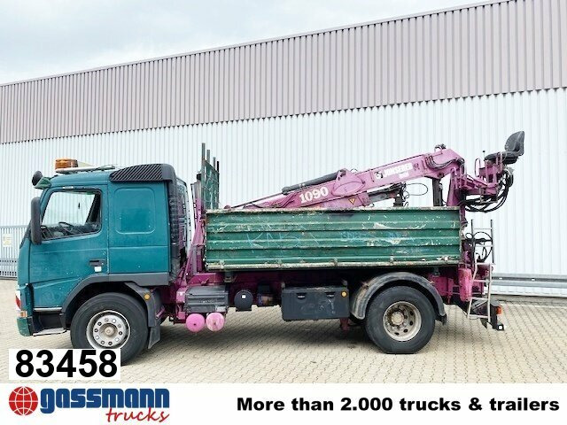 Volvo FM12-420 4x2 mit Heckkran Jonsered 1090, - Istovarivač, Kamion sa dizalicom: slika 1 Volvo FM12-420 4x2 mit Heckkran Jonsered 1090, - Istovarivač, Kamion sa dizalicom: slika 1