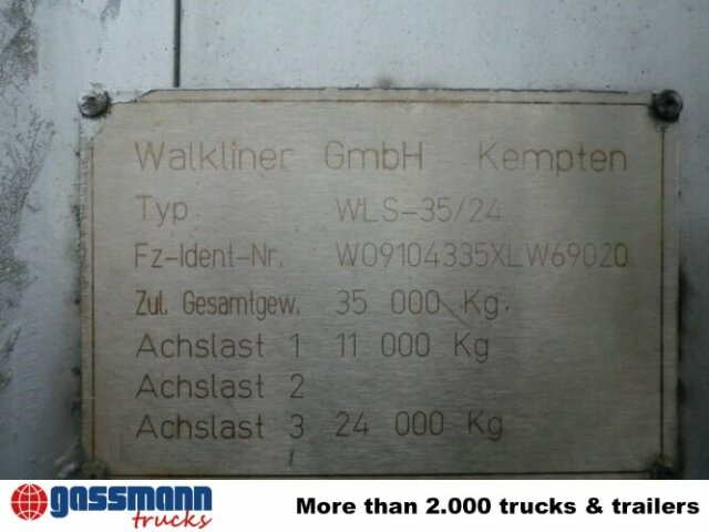 WALKLINER WLS 35/24, Walkingfloor mit Klappen - Poluprikolica sa pokretnim podom: slika 2 WALKLINER WLS 35/24, Walkingfloor mit Klappen - Poluprikolica sa pokretnim podom: slika 2