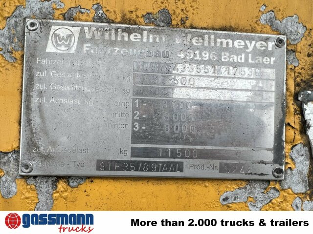 Wellmeyer, STF 35/89 TA AL, ca. 25 cbm, ALU, - Poluprikolica cisterna: slika 3 Wellmeyer, STF 35/89 TA AL, ca. 25 cbm, ALU, - Poluprikolica cisterna: slika 3