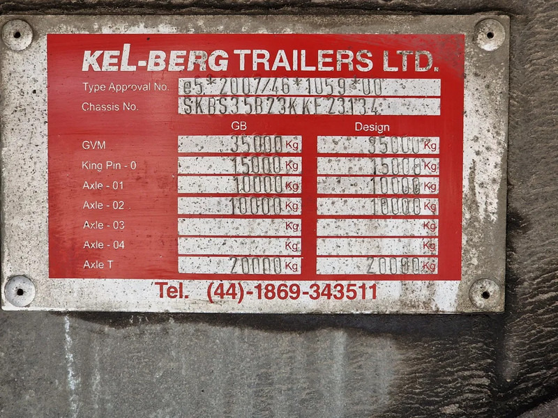 Poluprikolica sa zatvorenim sandukom KEL-BERG Box trailer - Zepro loadlift 2.500 KG - Steering axle: slika 16 Poluprikolica sa zatvorenim sandukom KEL-BERG Box trailer - Zepro loadlift 2.500 KG - Steering axle: slika 16