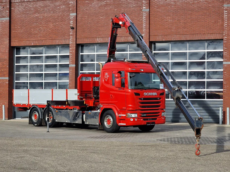 Scania G450 6x2*4 - HMF 2620 K5 Crane with remote - Retarder - Steering axle - Kamion sa dizalicom: slika 1 Scania G450 6x2*4 - HMF 2620 K5 Crane with remote - Retarder - Steering axle - Kamion sa dizalicom: slika 1
