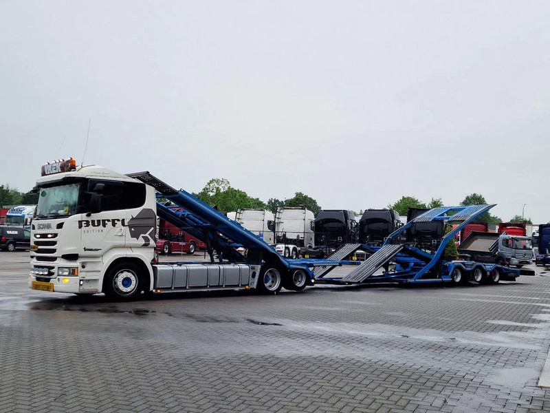 Kamion za prevoz automobila Scania R450 6x2 Trucktransporter GS Meppel + Trailer 2008 - Perfect condition - Retarder: slika 16