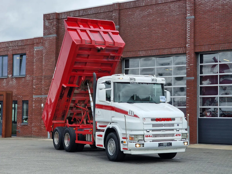 Scania T124-470 6x2 - Tipper - Manual gearbox - Full steel - Robson Drive - New Engine - Torpedo/Hauber - Istovarivač: slika 1 Scania T124-470 6x2 - Tipper - Manual gearbox - Full steel - Robson Drive - New Engine - Torpedo/Hauber - Istovarivač: slika 1