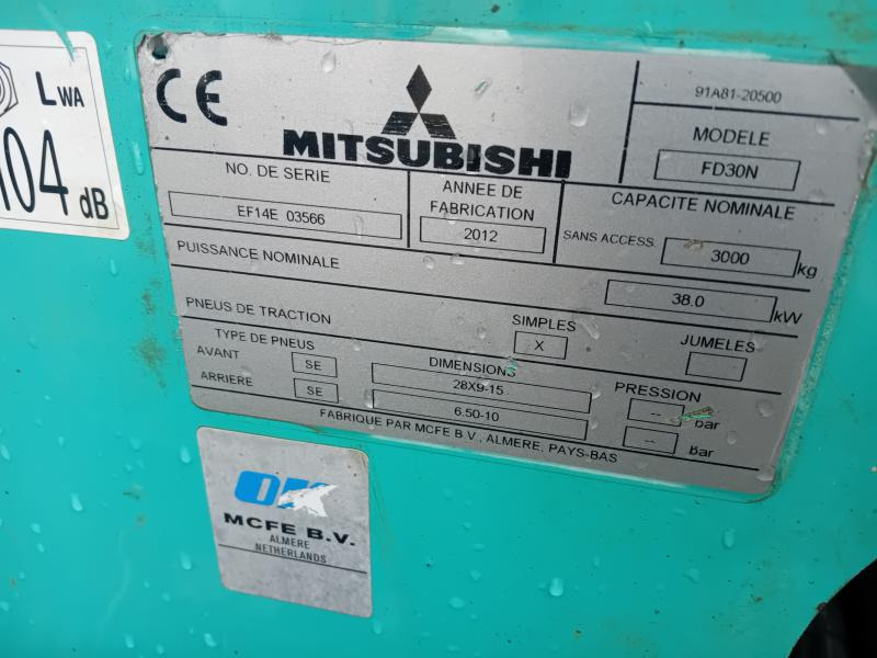 Mitsubishi FD30N - Dizel viljuškar: slika 2 Mitsubishi FD30N - Dizel viljuškar: slika 2