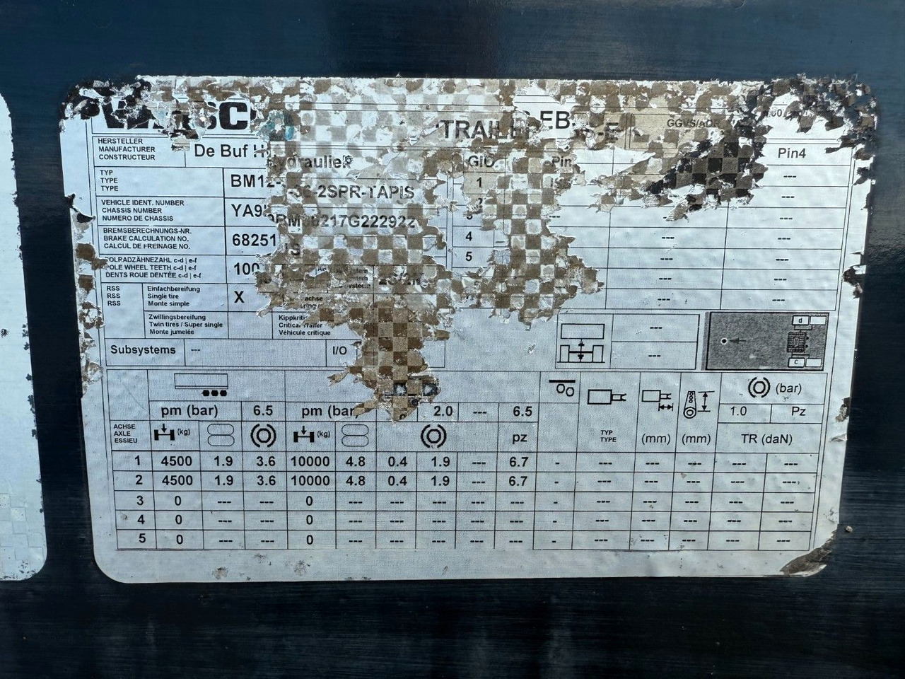 Poluprikolica mikser De Buf BM 12-36-2SPR w/ Belt Theam TSR15 / Beton: slika 13 Poluprikolica mikser De Buf BM 12-36-2SPR w/ Belt Theam TSR15 / Beton: slika 13