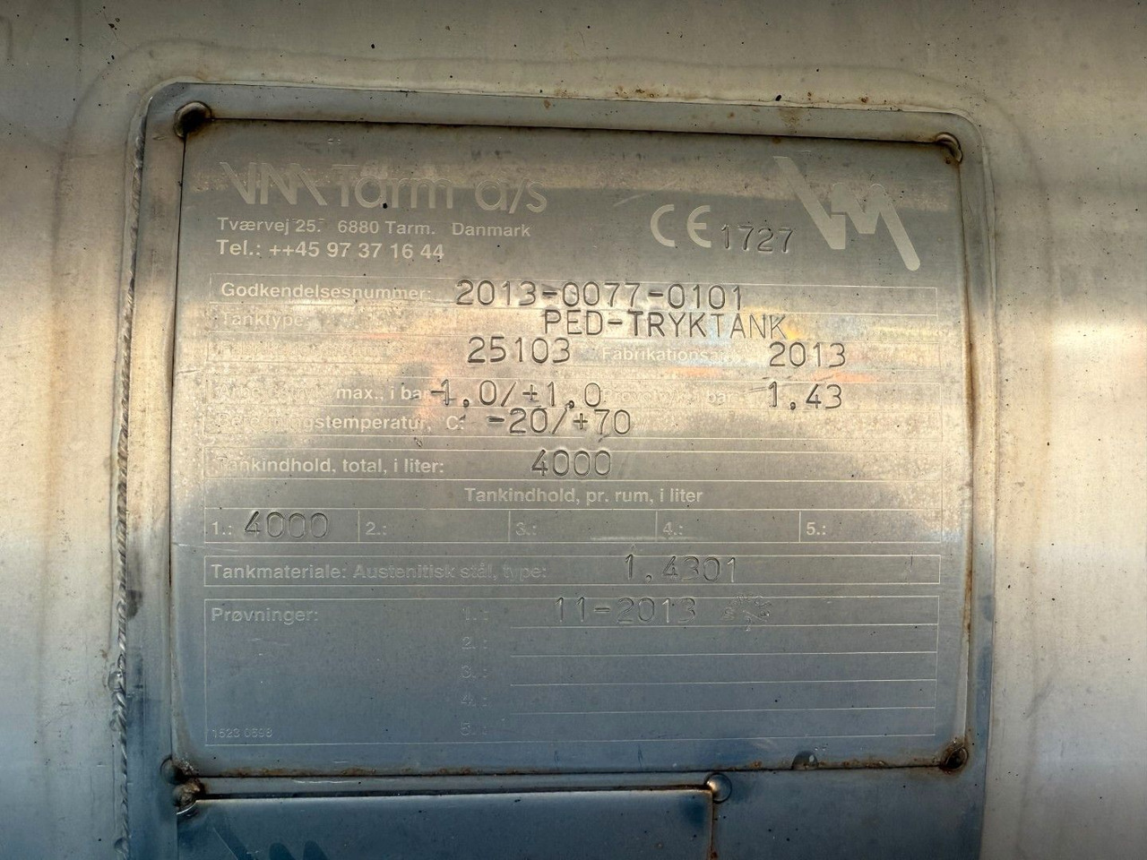 MAN TGM 14.250 VM-Tarm Stainless Steel 4000 l. Kombi - Vakuumska cisterna: slika 5 MAN TGM 14.250 VM-Tarm Stainless Steel 4000 l. Kombi - Vakuumska cisterna: slika 5