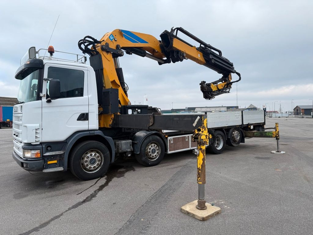 Scania R114/380 8x2*6 Effer 550/6S + JIB 6S Heavy Duty - Kamion sa dizalicom, Kamion sa tovarnim sandukom: slika 1 Scania R114/380 8x2*6 Effer 550/6S + JIB 6S Heavy Duty - Kamion sa dizalicom, Kamion sa tovarnim sandukom: slika 1