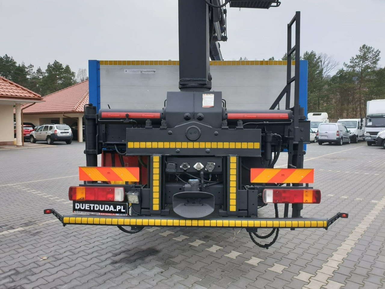 Kamion sa tovarnim sandukom, Kamion sa dizalicom Scania R 400 LB 6x2 HDS Budowlanka Widły Oś Skrętna Super Stan: slika 19