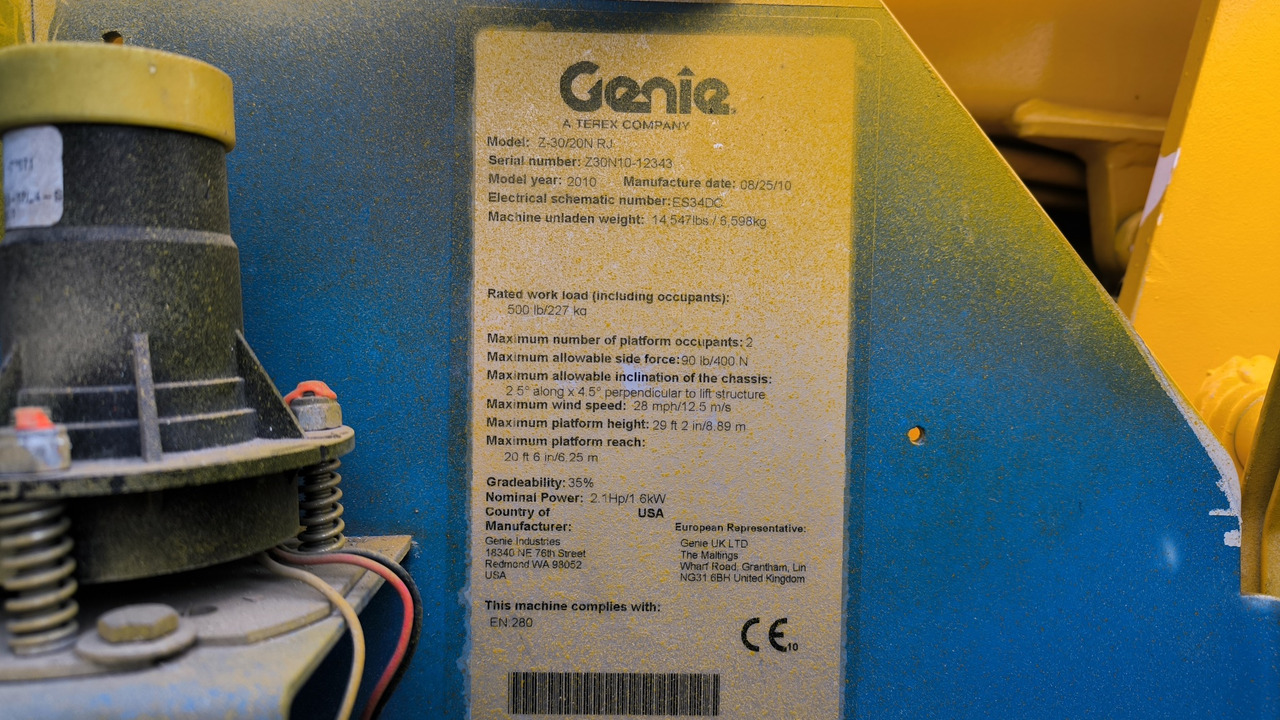 Jarbolna penjajuća platforma GENIE Z 30/20 N RJ: slika 9