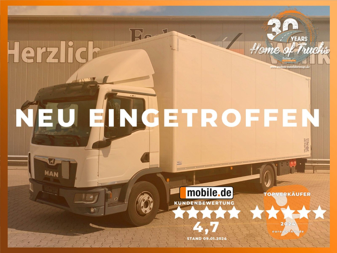 MAN TGL 12.220 Automatik*LBW*HU+BremseNEU*Navi*Kamer - Kamion sa zatvorenim sandukom: slika 1 MAN TGL 12.220 Automatik*LBW*HU+BremseNEU*Navi*Kamer - Kamion sa zatvorenim sandukom: slika 1