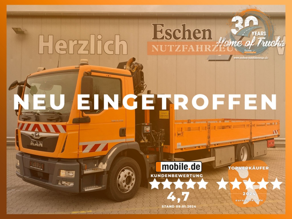 MAN TGM 15.290 4x2 BL / HIAB Faltkran - Kamion sa tovarnim sandukom, Kamion sa dizalicom: slika 1 MAN TGM 15.290 4x2 BL / HIAB Faltkran - Kamion sa tovarnim sandukom, Kamion sa dizalicom: slika 1