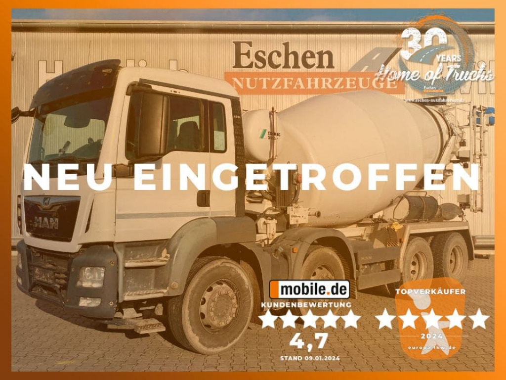 MAN TGS 32.360 8x4 / 9 m³ Stetter-Aufbau - Mikser za beton: slika 1 MAN TGS 32.360 8x4 / 9 m³ Stetter-Aufbau - Mikser za beton: slika 1