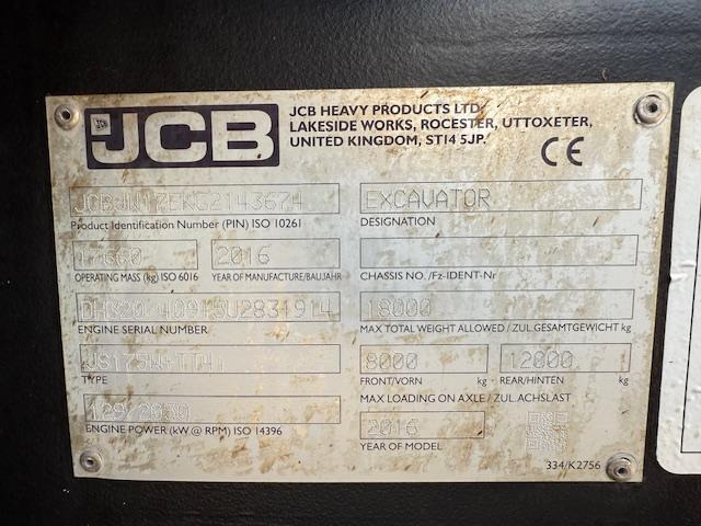 JCB JS 175 W+ - Bager točkaš: slika 5 JCB JS 175 W+ - Bager točkaš: slika 5