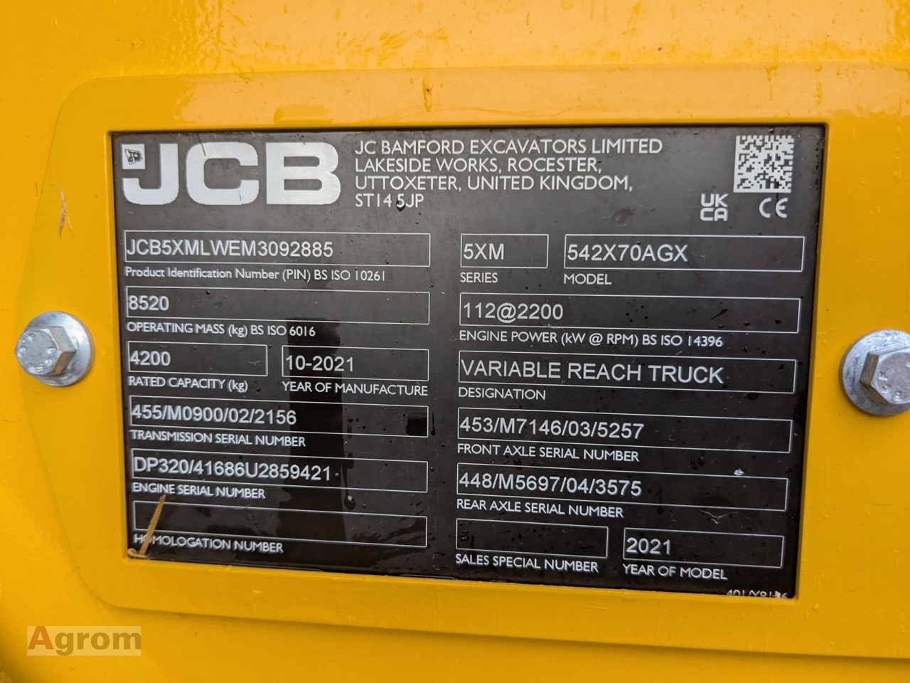 Teleskopski upravljač JCB 542-70 AGRI XTRA: slika 9