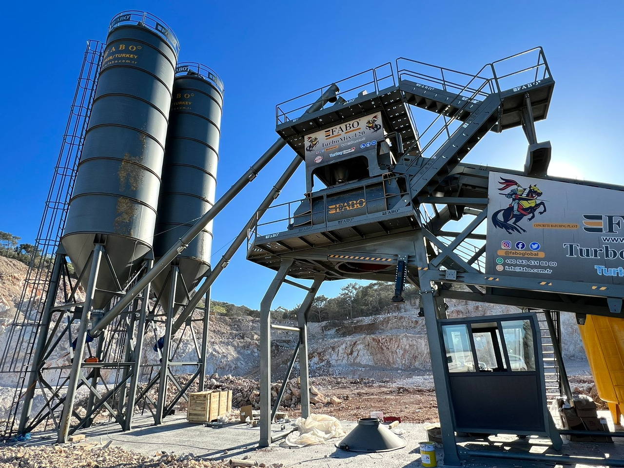 FABO mobile concrete batching plant - Fabrika betona: slika 2 FABO mobile concrete batching plant - Fabrika betona: slika 2