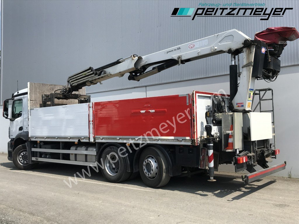 MERCEDES-BENZ Antos 2536 LL Pritsche HMF 2110-L5 5 fach Ausschub mit Steinzange - Kamion sa tovarnim sandukom, Kamion sa dizalicom: slika 4 MERCEDES-BENZ Antos 2536 LL Pritsche HMF 2110-L5 5 fach Ausschub mit Steinzange - Kamion sa tovarnim sandukom, Kamion sa dizalicom: slika 4