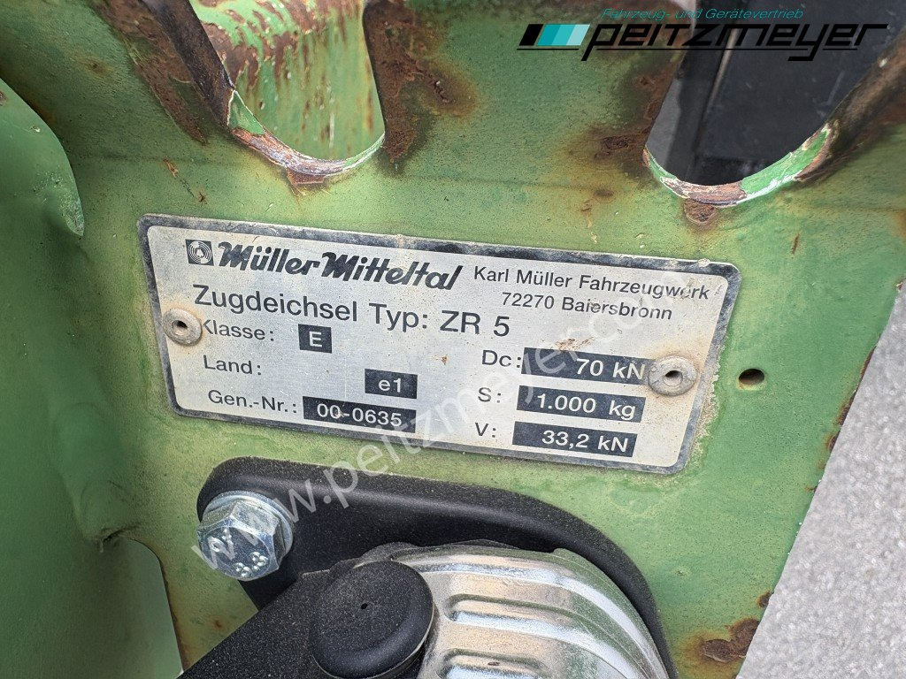 Niska prikolica za prevoz Müller-Mittetal Tandem Tieflader 11 T. Tieflader mit Rampen ETUE-TA: slika 25