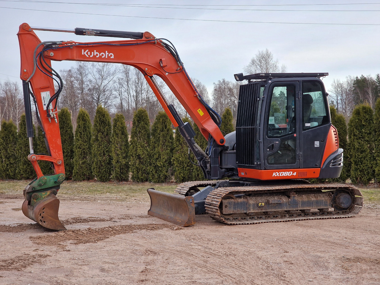 KUBOTA KX080-4. Metal tracks. - Mini bager: slika 2 KUBOTA KX080-4. Metal tracks. - Mini bager: slika 2