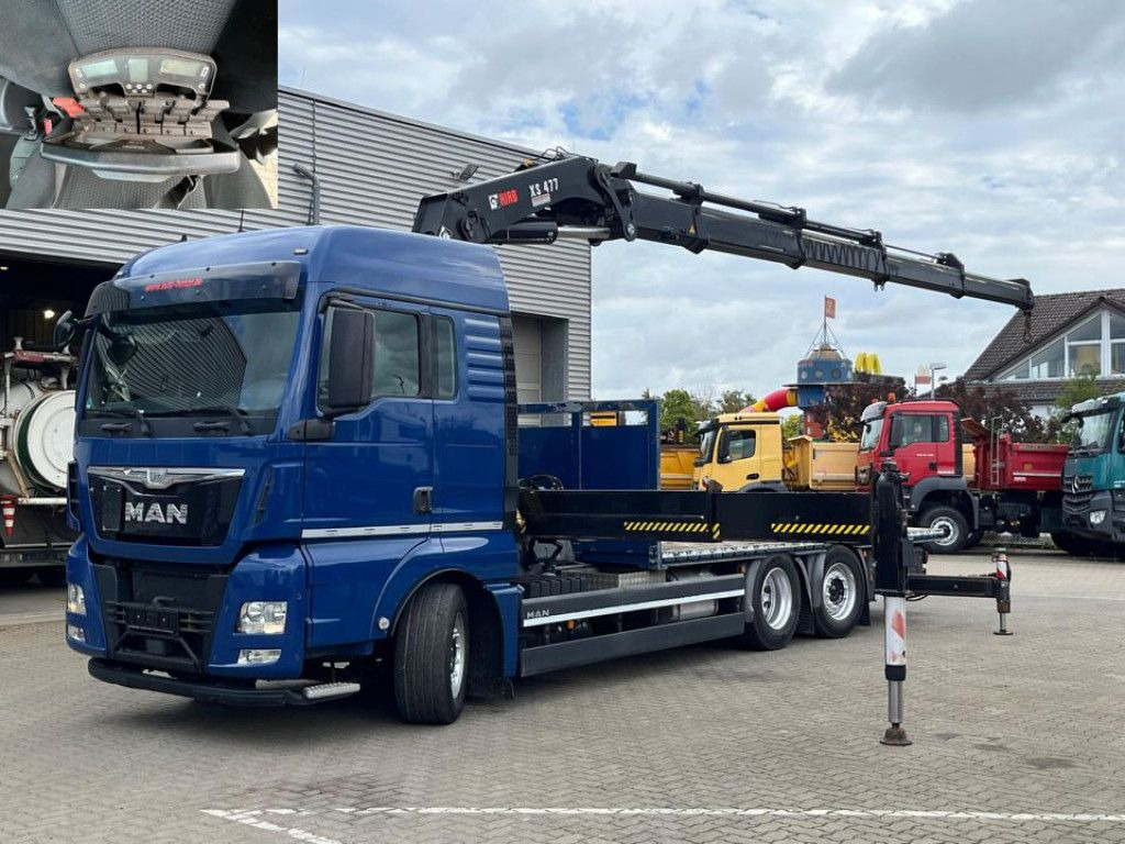 MAN TG-X 26.480 6x2 Pritsche Kran Hiab 477 + Funk MAN TG-X 26.480 6x2 Pritsche Kran Hiab 477 + Funk - Kamion sa tovarnim sandukom, Kamion sa dizalicom: slika 1 MAN TG-X 26.480 6x2 Pritsche Kran Hiab 477 + Funk MAN TG-X 26.480 6x2 Pritsche Kran Hiab 477 + Funk - Kamion sa tovarnim sandukom, Kamion sa dizalicom: slika 1