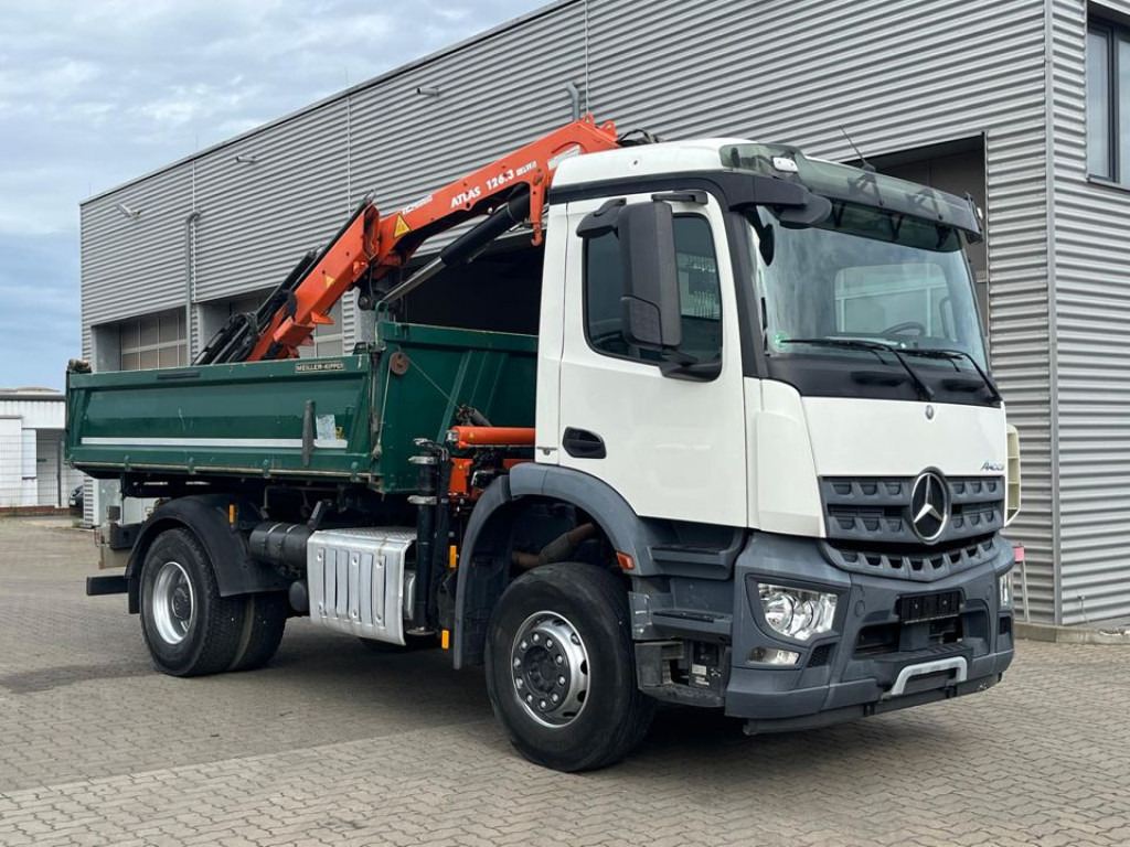 Istovarivač, Kamion sa dizalicom MERCEDES-BENZ Arocs 1835 K 2-Achs Kipper Kran Atlas 126.3: slika 8