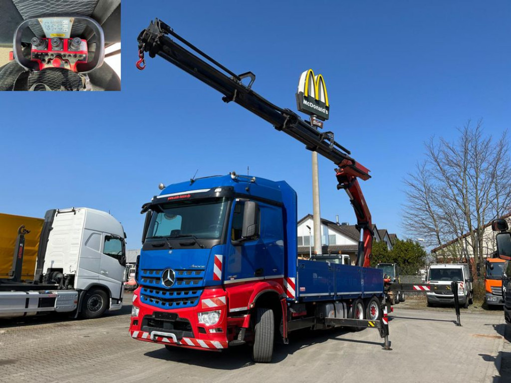 MERCEDES-BENZ Arocs 2545 6x4 HAD Pritsche Heckkran PK 41002 - Kamion sa tovarnim sandukom, Kamion sa dizalicom: slika 1 MERCEDES-BENZ Arocs 2545 6x4 HAD Pritsche Heckkran PK 41002 - Kamion sa tovarnim sandukom, Kamion sa dizalicom: slika 1