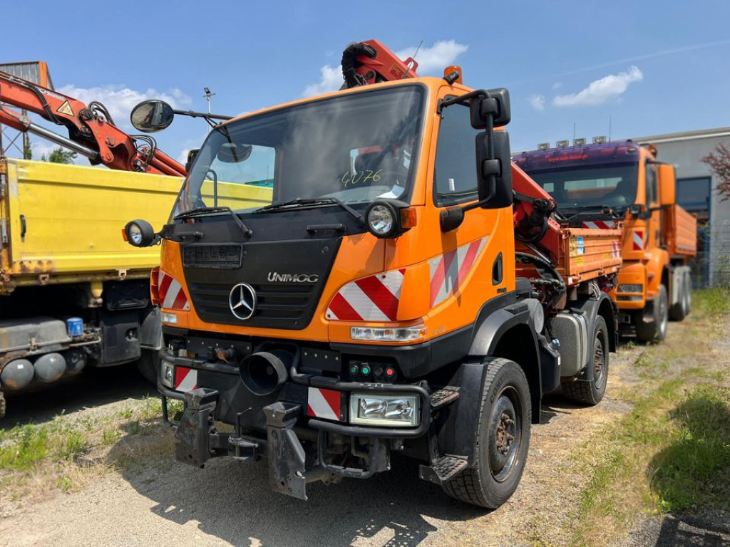 Istovarivač, Kamion sa dizalicom MERCEDES-BENZ Unimog U20 2-Achs Allradkipper Kran Palfinger Kran: slika 8 Istovarivač, Kamion sa dizalicom MERCEDES-BENZ Unimog U20 2-Achs Allradkipper Kran Palfinger Kran: slika 8
