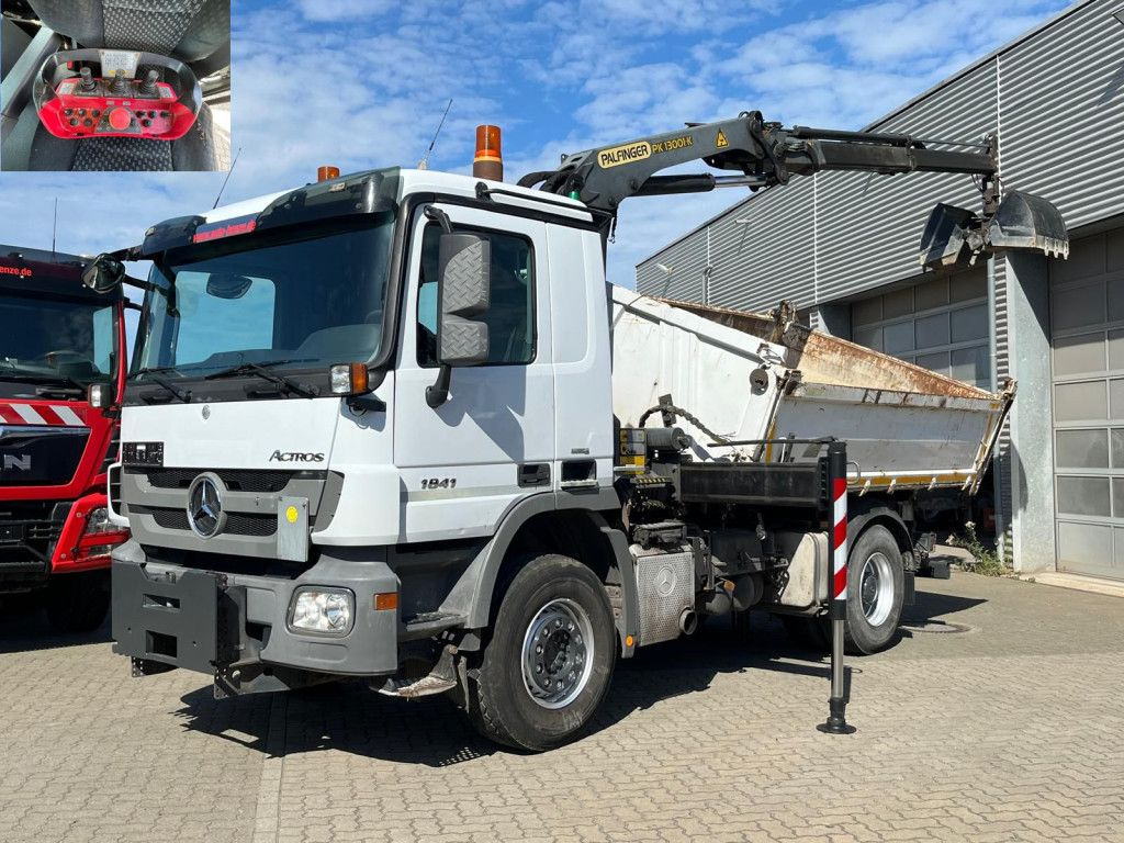 Mercedes-Benz Actros 1841 K 2-Achs Kipper Kran Funk/2xhydr+Gre - Istovarivač, Kamion sa dizalicom: slika 1 Mercedes-Benz Actros 1841 K 2-Achs Kipper Kran Funk/2xhydr+Gre - Istovarivač, Kamion sa dizalicom: slika 1