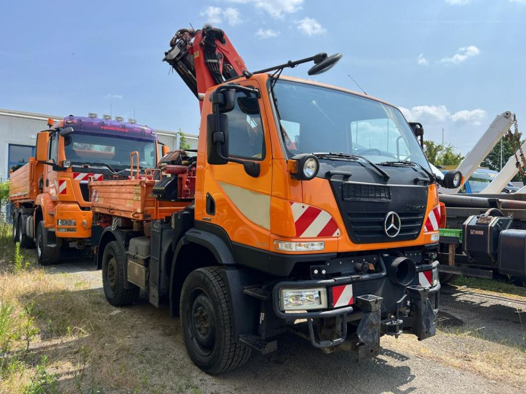 Mercedes-Benz Unimog U20 2-Achs Allradkipper Kran Palfinger Kr - Istovarivač, Kamion sa dizalicom: slika 2 Mercedes-Benz Unimog U20 2-Achs Allradkipper Kran Palfinger Kr - Istovarivač, Kamion sa dizalicom: slika 2