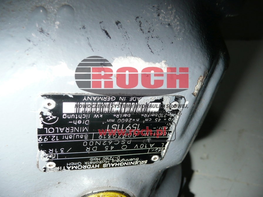 BRUENINGHAUS HYDROMATIK A10VO45DR/31R-PSC62N00 00970319 - Hidraulična pumpa za Građevinska mašina: slika 2 BRUENINGHAUS HYDROMATIK A10VO45DR/31R-PSC62N00 00970319 - Hidraulična pumpa za Građevinska mašina: slika 2