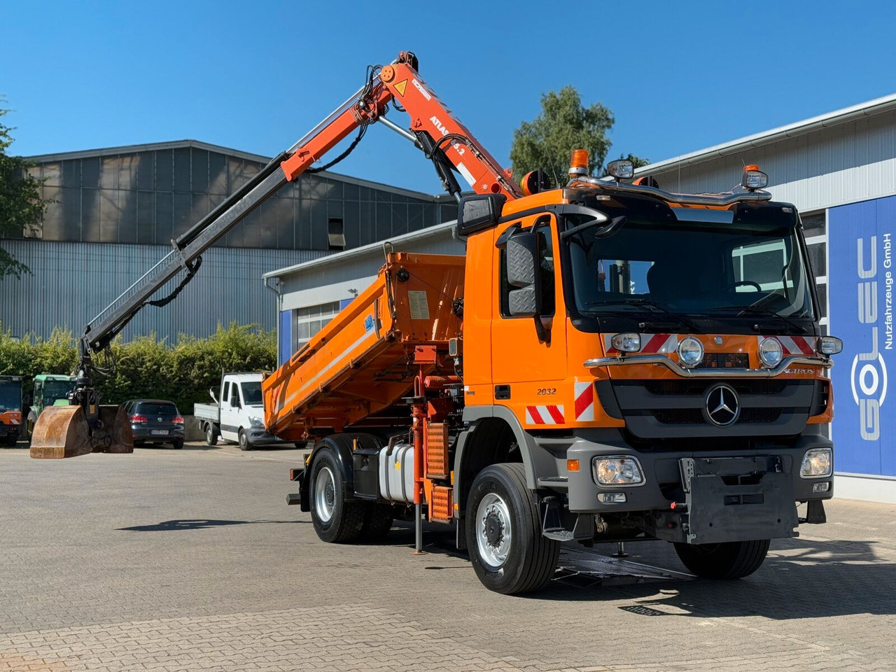 Mercedes-Benz ACTROS 2044 4x4 Kipper Kran ATLAS 65.2 A2L - Istovarivač, Kamion sa dizalicom: slika 2 Mercedes-Benz ACTROS 2044 4x4 Kipper Kran ATLAS 65.2 A2L - Istovarivač, Kamion sa dizalicom: slika 2