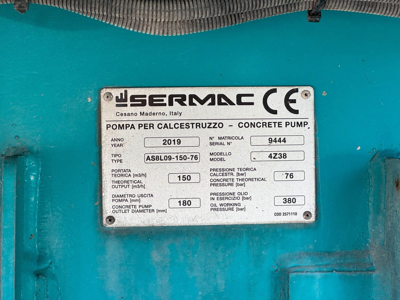 Auto pumpa za beton Mercedes-Benz AROCS 2836 6x4 Euro 6 Betonpumpe SERMAC 4Z38: slika 10