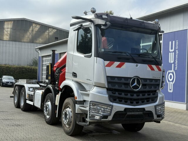 Mercedes-Benz Arocs 3246 8x4 Abrollkipper Kran Palfinger 19001 - Kamion sa hidrauličnom kukom, Kamion sa dizalicom: slika 1 Mercedes-Benz Arocs 3246 8x4 Abrollkipper Kran Palfinger 19001 - Kamion sa hidrauličnom kukom, Kamion sa dizalicom: slika 1