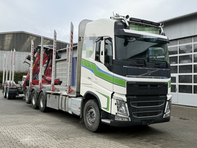 Volvo FH 510 8x4 Holztransporter Kran PENZ *Anhänger - Šticar, Kamion sa dizalicom: slika 1 Volvo FH 510 8x4 Holztransporter Kran PENZ *Anhänger - Šticar, Kamion sa dizalicom: slika 1