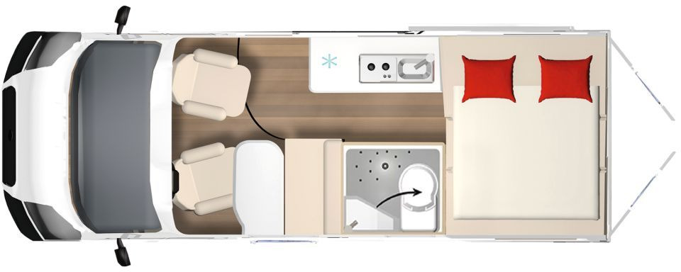 Bürstner B66 600 C Gästebett quer zur Sitzgruppe - Kamp kombi: slika 2 Bürstner B66 600 C Gästebett quer zur Sitzgruppe - Kamp kombi: slika 2