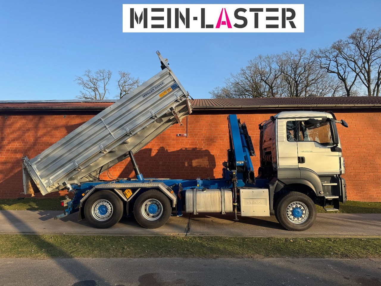 MAN Aufbau Meiller Bordmatik + HMF 1330 K4 15m Funk - Istovarivač, Kamion sa dizalicom: slika 5 MAN Aufbau Meiller Bordmatik + HMF 1330 K4 15m Funk - Istovarivač, Kamion sa dizalicom: slika 5