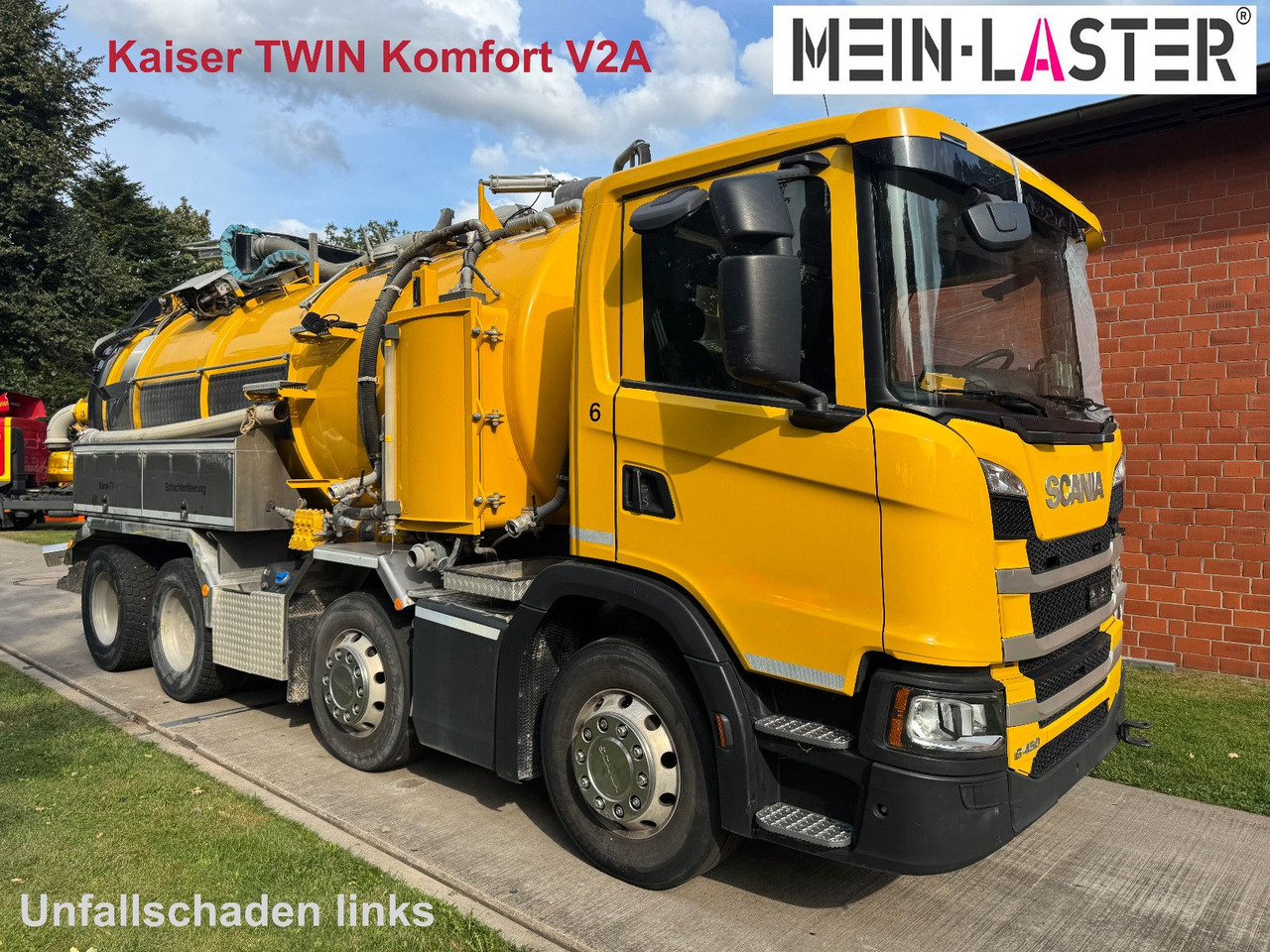 Scania G 450 8x4 Kaiser Twister Komfort V2A Funk - Vakuumska cisterna: slika 1 Scania G 450 8x4 Kaiser Twister Komfort V2A Funk - Vakuumska cisterna: slika 1